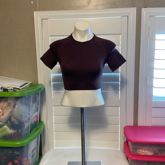 Elegant Maroon Crop Top for Women - Picture 1 of 6